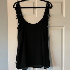 Flowy black tank  top. Size xl